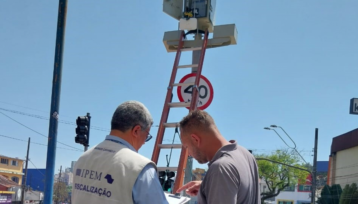 Em São Bernardo do Campo, Ipem-SP verifica radar na avenida Prestes Maia